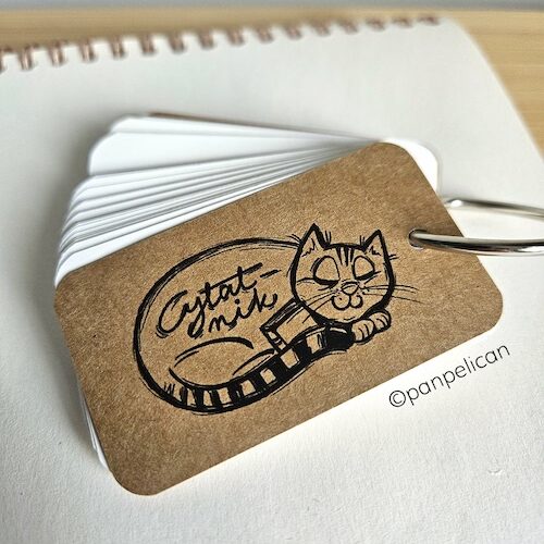 Cytatnik brelok z kotkiem