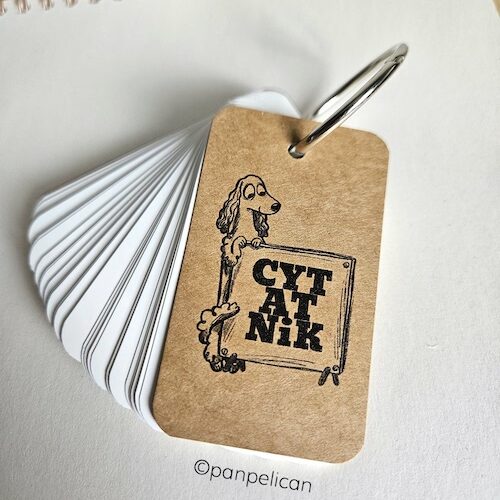 Cytatnik brelok z pieskiem Spaniel